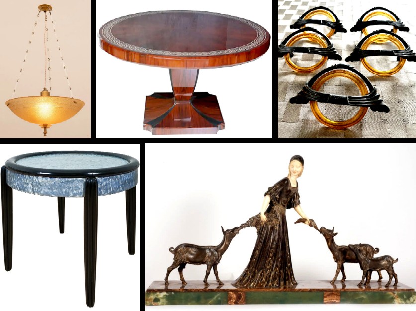 Monel Lamp, Screen and Table